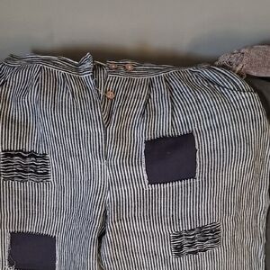 Striped Patchwork Pants